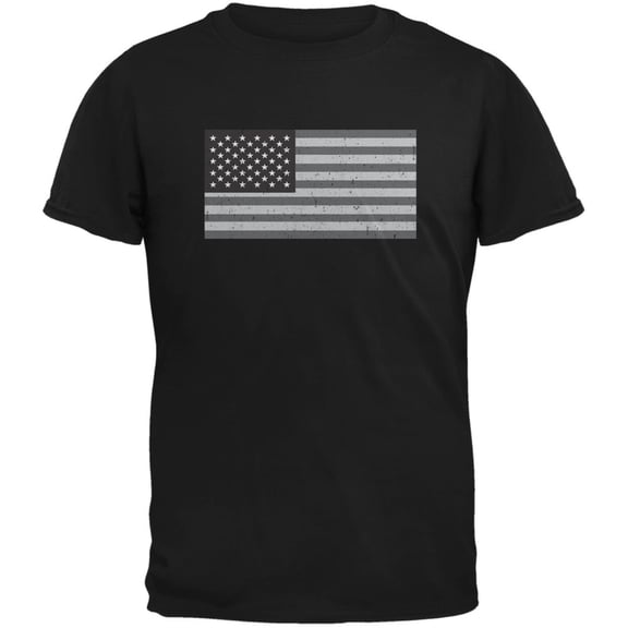 4th of July Black Flag American Black Youth T-Shirt - Youth Large