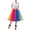 Multicolour, variant on Bibifish Womens Telle Skirts Rainbow Ribbon Layered Tutu Puff Skirts Colorful Ruffled Mesh Princess Dress Up Casual Party Fluffy Tutu Skirts