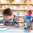 thumbnail image 4 of Zak Designs Kids Durable Plastic Spout Cover and Built-in Carrying Loop, Leak-Proof Water Design for Travel, (16oz, 2pc Set), Paw Patrol Marshall Bottle 2pk, 4 of 4