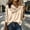 Gold, variant on Satin Twist Knot V Neck Blouse for Women Elegant Long Sleeve Ruched Silky Dressy Shirt Loose Work Office Pullover Tops