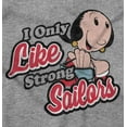 thumbnail image 2 of Olive Oyl I Only Like Strong Sailors Women Plus Size Hoodie Brisco Brands 2X, 2 of 2