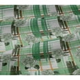 thumbnail image 4 of oneOone Cotton Jersey Mint Green Fabric Leaves & Floral Check Sewing Craft Projects Fabric Prints By Yard 58 Inch Wide, 4 of 4