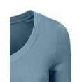 thumbnail image 5 of J. METHOD Girl's Junior Basic Casual 3/4 Elbow Half Length Sleeve Active V-Neck Uniform T-Shirt, 5 of 5