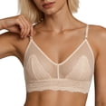 thumbnail image 2 of Admvng Women's Bras Wireless Lace Sheer Mesh Cute Comfort Everyday Bra, 2 of 5
