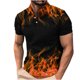 thumbnail image 1 of Camisetas de Manga Corta de los Hombres Casual Gradiente Solapa Botón Arriba Camiseta, Top Ligero para el Hogar, Uso Diario Y Cómodo, 1 of 5
