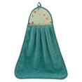 thumbnail image 3 of Bearachild Toalla de mano Coral Terciopelo Paño de cocina Colgando Paño de Toalla Baño Accesorio de cocina Patrón Aleatorio, Verde Type3 NO3 Bearachild HA003403-06, 3 of 6