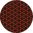 thumbnail image 1 of Ahgly Company Tapis d'Intérieur Ronds de Style Transitionnel Lavables à la Machine, Gris Minuit, 8 Pieds Rond, 1 of 7