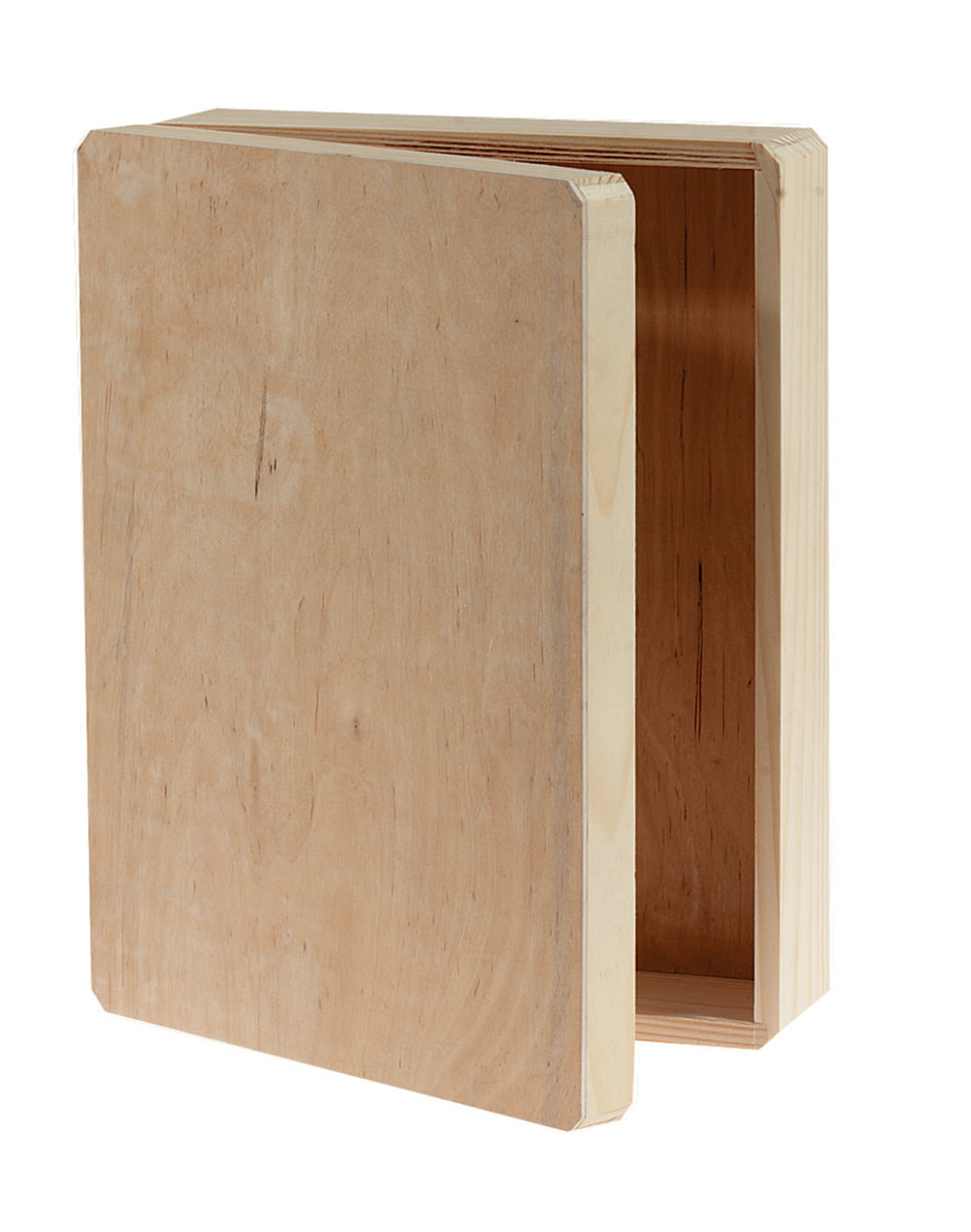 Darice Hinged Unfinished Wood Memory Box, 12 x 9.125 x 3.25 Inches ...