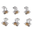 thumbnail image 3 of Peg d'Accordage de Corde de Guitare, 6Pcs Guitares Tête de Machine Clé 1:18 Rapport d'Engrenage Ferme Fixation Large Utilisation pour Instrument Or, Argent, 3 of 8