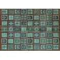 thumbnail image 1 of Ahgly Company Indoor Rectangle Southwestern Light Blue Country Area Rugs, 4' x 6', 1 of 4