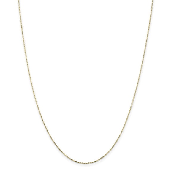 10k .80mm Sparkle-Cut Cable Chain Necklace - 1.0 Grams - 16 Inch