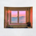 thumbnail image 3 of Bangcool Window Tapestry Nature Landscape Decorative Wall Hanging Tapestry Bedroom Decor, 3 of 10