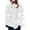 White womens coat, variant on Usmixi Womens Winter Faux Fur Coat Fluffy Plush Coat for Women Soft Cozy Fuzzy Faux Furry Jacket Plus Size Casual Solid Stand Neck Fleece Outerwear Faux Fur Coat