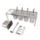 thumbnail image 4 of Caja organizadora de especias de acero inoxidable con superficie de espejo pulido para suministros de cocina, 5 unidades, 4 of 14