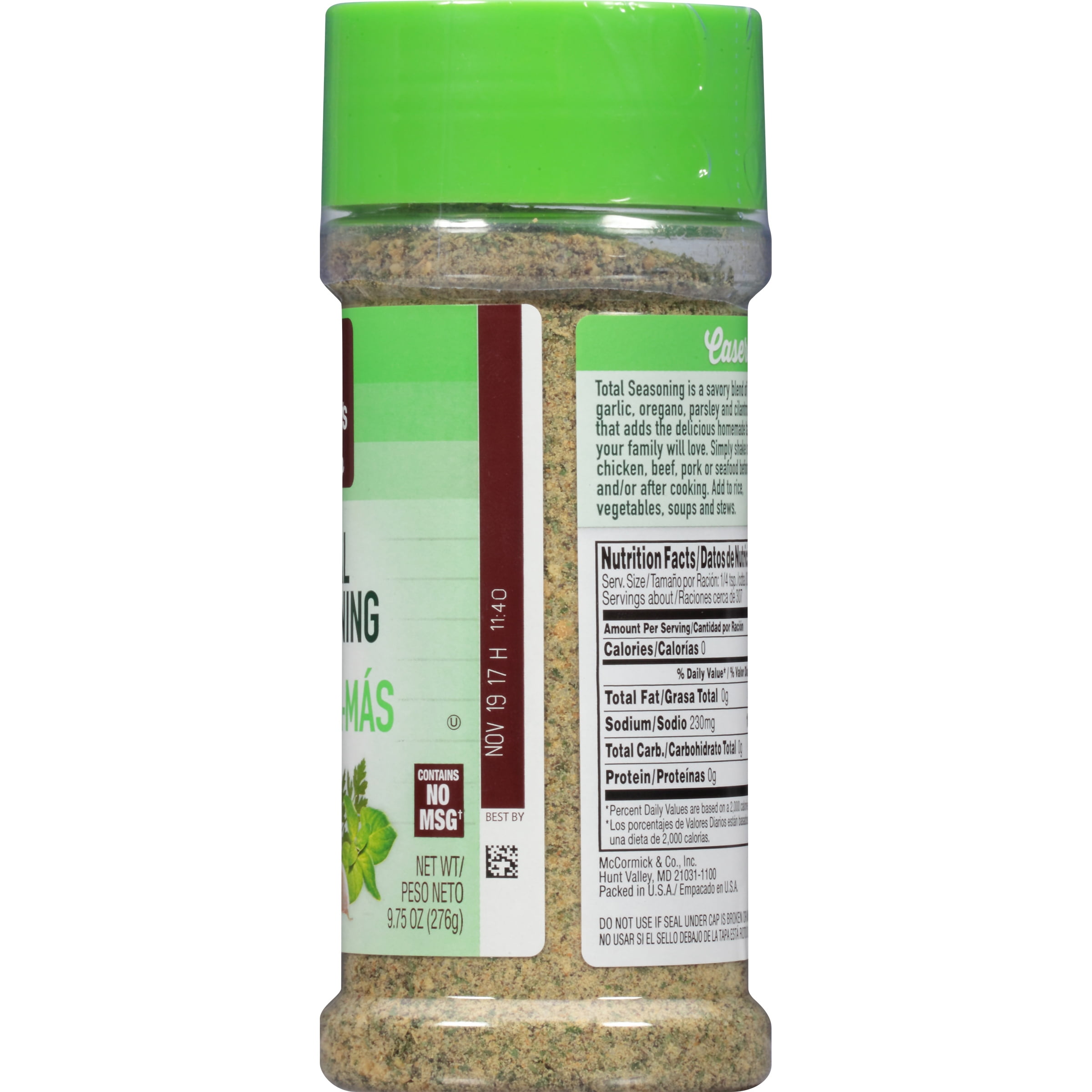 Lawry's Casero Total Seasoning, 9.75 oz