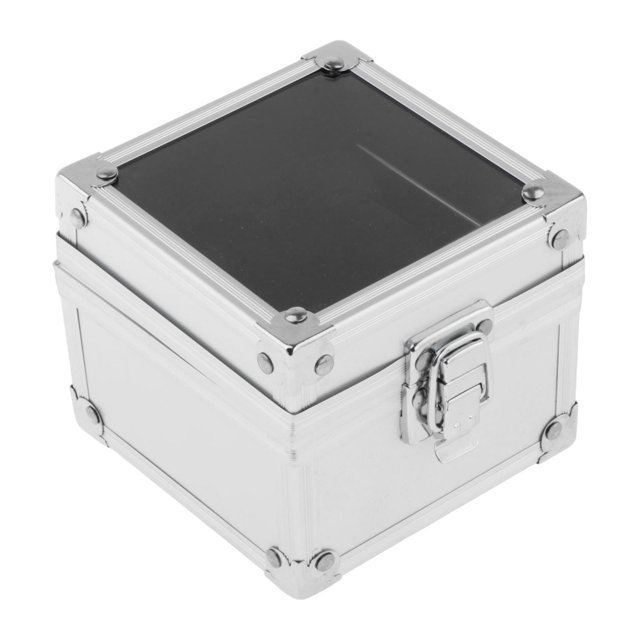 Organizador de joyería de reloj Ratio de joyería de una sola ranura multifuncional para hombres soporte para la pantalla de almacenamiento de relojes Plata