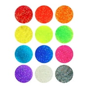 Hello Hobby Bright Fine Glitter Shakers, 12 Pack