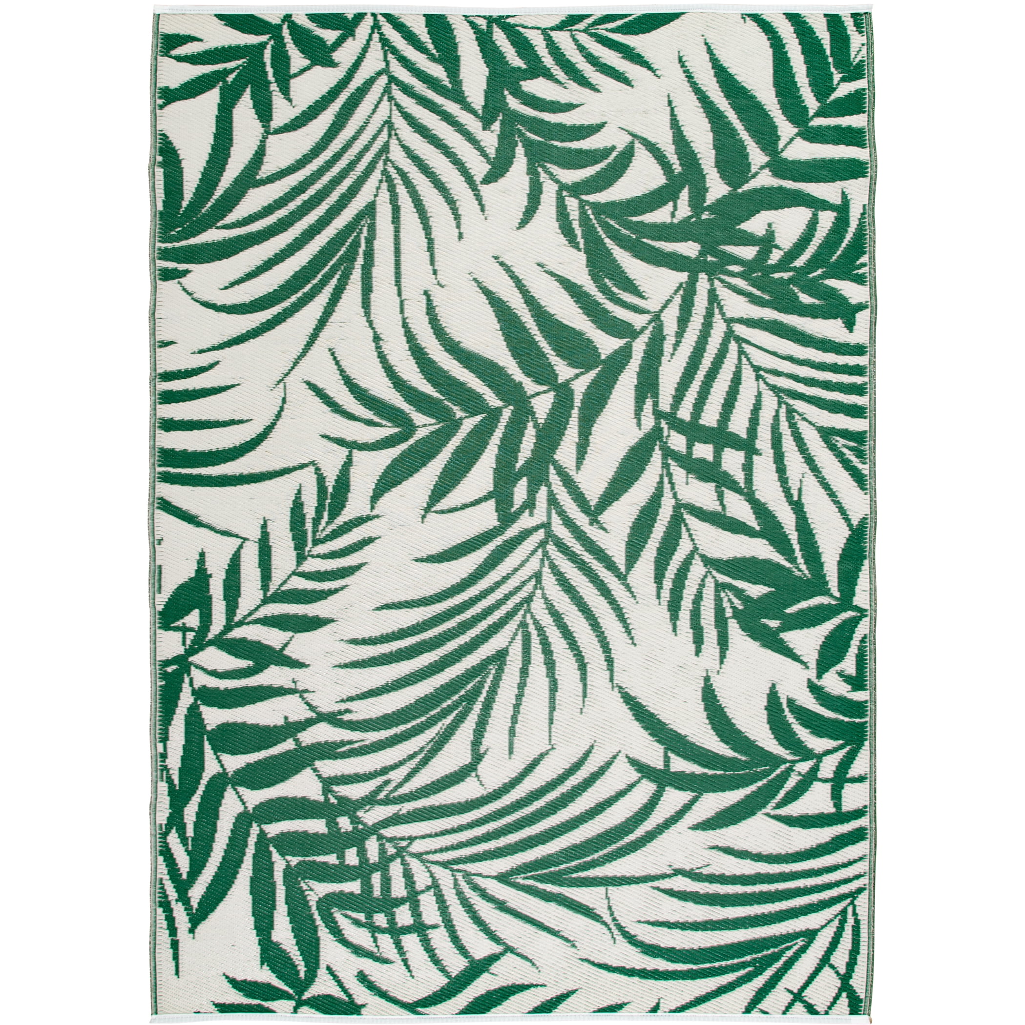Mainstays Green Palm Plastic Outdoor Rug, 5'x7'