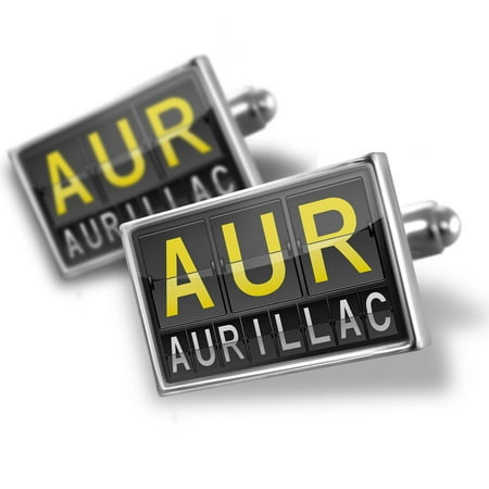 Cufflinks AUR Airport Code for Aurillac - NEONBLOND
