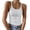 v#112White579, variant on Rggeeun Womens Tank Tops Ribbed Vest Solid Color Spaghetti Strap U Neck Slim Fit Lightweight for Summer Outdoor Activities Fashion Tops,White,S