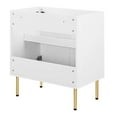 thumbnail image 6 of Modway Chaucer 30" Wood & Rattan Bathroom Vanity Cabinet in White, 6 of 10
