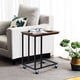 thumbnail image 5 of Costway Mesita industrial para salón, mesita auxiliar en forma de C, mesa para ordenador para dormitorio, 5 of 7