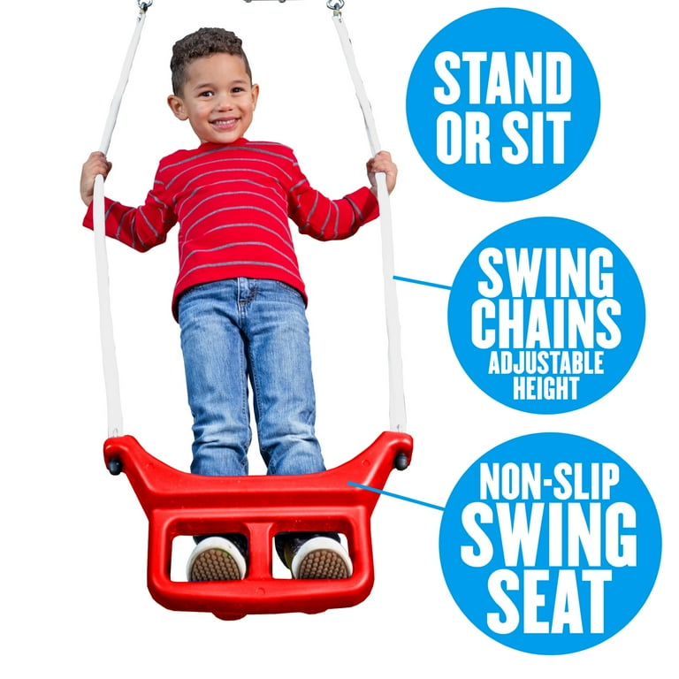 その他 phigolf RDADY.SWING. XDP Recreation Freedom Fun Metal Swing Set with Saucer Swing, See