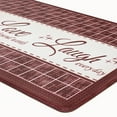 thumbnail image 5 of Achim Anti-Fatigue Mat, Kitchen Live Love Laugh Rectangle, Burgundy, 18" x 30", 5 of 7