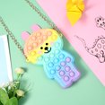 thumbnail image 3 of xiaxaixu Female Change Purse Rabbit Shaped Shoulder Bag Push Bubble Toys, 3 of 9