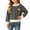 Black Casual Striped Sweatshirts for Girl, variant on JOANKDMI Casual Striped Sweatshirts for Girl 1T 9-10 Long Sleeve Crewneck Pullover Tops with Cute Bear Patch Fall Winter School Playwear Shirts Activewear for Kids