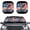 Bald Eagle Patriotic Print, variant on XYZCANDO Car Windshield Sun Shade with Patriotic Eagle Flag Theme, Car Shades for Front Windows, Two Piece Set for Trucks and Suv to Block Sun Heat
