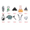thumbnail image 3 of destyer Enamel Pin Heart Coffin Science Chemical Cobweb Brooch Unisex Pin Cartoon Lapel Pin Button Badges Bag Decoration, 3 of 9