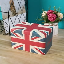 Under $10 Storage Bins, Hwkond Home Desktop With Lock Sundries Box New Retro Storage Iron Box British Style Gift Jewelry Box Large Capacity Storage Box,Multicolor