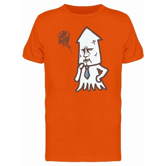 Squid Thinker Man Doodle Tee Men's -Image by Shutterstock