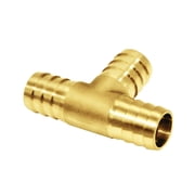Joytube 2Pcs 5/8 Barb OD Tee T 3 way Union Fitting Intersection/Split Brass Water/Fuel/Air …