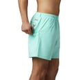 thumbnail image 6 of Columbia Mens Regular fit Swim Trunks Swimwear XXL Mint Blue Solid Quick Dry, 6 of 6