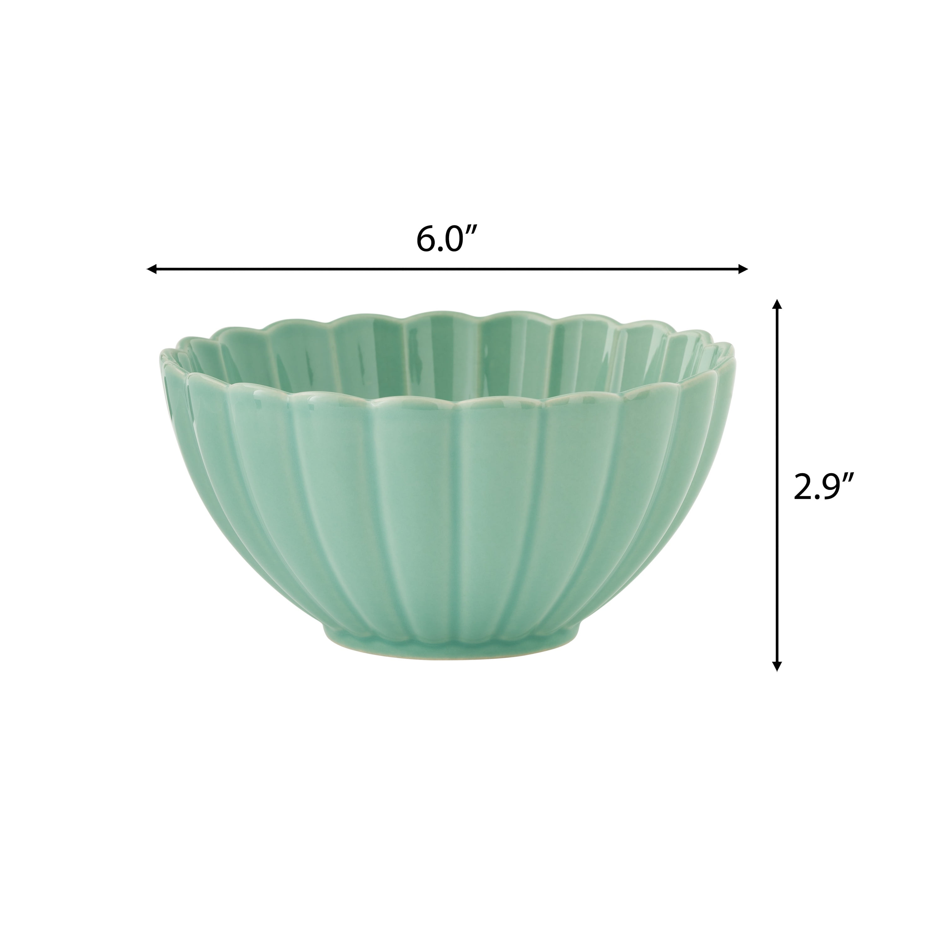The Pioneer Woman Colette Stoneware Cereal Bowl, Green