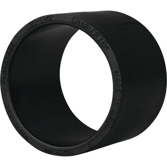 Charlotte Pipe 3 In. No Stop Hub x Hub Repair ABS Coupling ABS 00130 1000HA