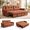 Chenille-Orange, variant on 77" Sleeper Sofa Bed, Convertible Pull Out Couch, Chenille L Shaped Couch Bed with Adjustable Backrest & USB Ports, Small Space Apartment Loveseat Sofa for Living Room (Green)