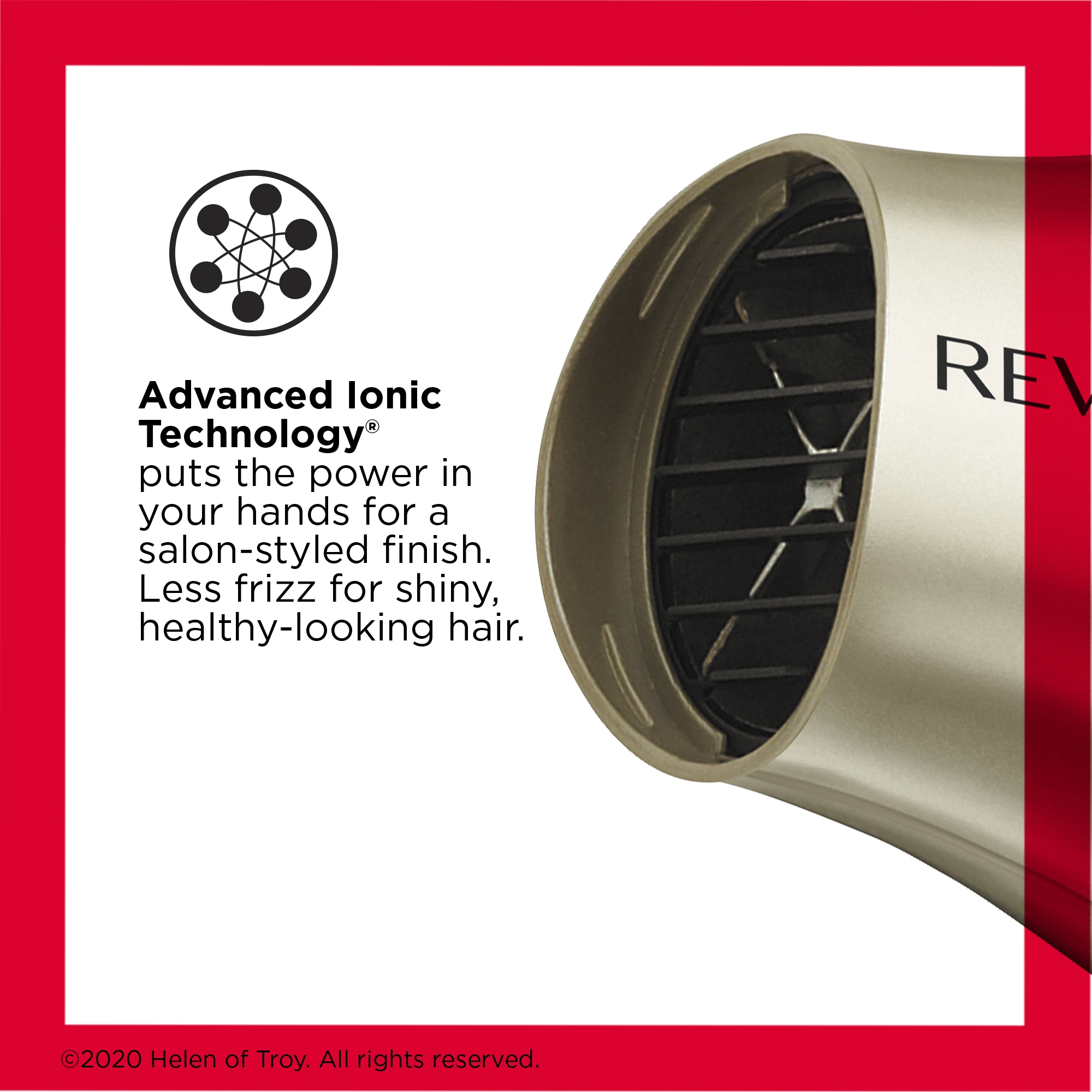 Revlon 1875W Folding Handle Ionic Travel Hair Dryer, Black and Gold - image 2 of 7