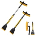 thumbnail image 2 of Car 2-in-1 Snow Brush Ice Scraper, Extendable&Detachable Snow Removal Tool for Windshield, Auto Comfortable Foam Grip&180° Pivoting Brush Head for Cars Trucks SUVs Window,Snow Brush-A, 2 of 6