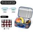 thumbnail image 5 of Eiffel Tower Lunch Box Men Women Women Cooler Bag Reusable Cooler Lunch Box for School Travel Picnic, 5 of 6
