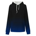 thumbnail image 4 of Bowake Womens Oversized Hooded Sweatshirt Gradient Drawstring Long Sleeve Casual Fall Winter Pullover Tops with Pocket, 4 of 5
