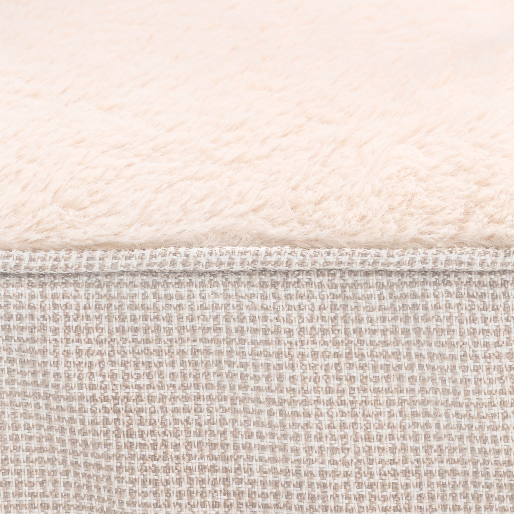 FurHaven Plush & Decorator Check Tuft-Top Orthopedic Mattress Pet Bed for Dogs and Cats - Wheat, Jumbo