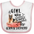thumbnail image 3 of Inktastic A Girl Who Loves Her German Shepherd Boys or Girls Baby Bib, 3 of 4