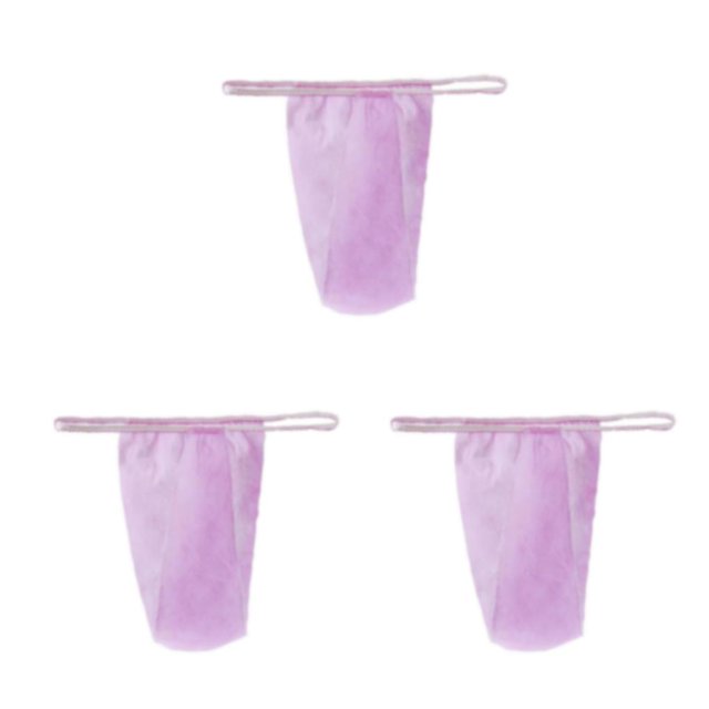 Jumpingount 100 piezas de viaje desechables bragas t-back Spa ropa interior mujeres Sexy Sauna calzoncillos íntimos para salón rosa Type1 NO1