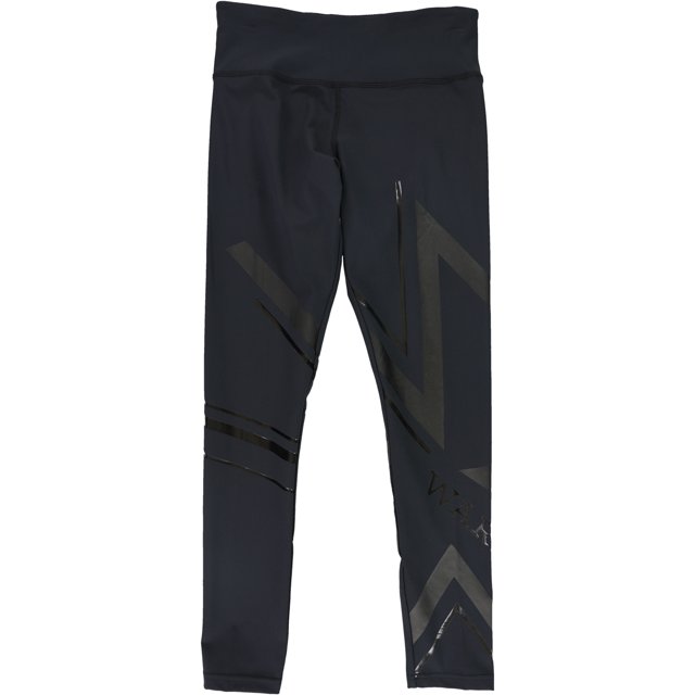 Warrior Pantalones deportivos de compresión de 2 tonos para mujer, negro, pequeño