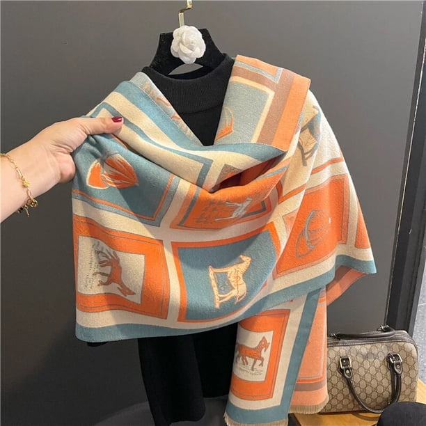 Srdmuph Bufanda Para Mujer De Invierno Y Otoño, Chal De Punto, Bufandas Suaves Y Cálidas De Cachemira Para El Cuello, Negro
