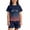 Navy, variant on Kids Girls 2-Piece Summer Outfits Comfortable Short Sleeve Tee and Shorts Casual and Cute Clothes for Girls Navy Size 3-4 Years