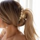 thumbnail image 5 of Pinzas para el cabello, pinzas para el cabello con perlas, pinzas para el cabello grandes, pinzas para el cabello doradas, accesorios metálicos para el cabello para mujeres y niñas (paquete de 2) JFHHH pequeña, 5 of 5